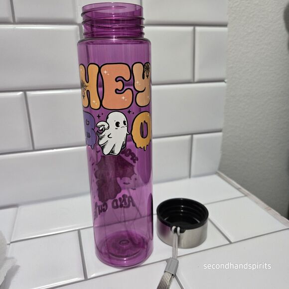 Sassy Halloween Plastic 18 Oz Purple Water Bottle Cold Drinks Only Halloween - Picture 4 of 4